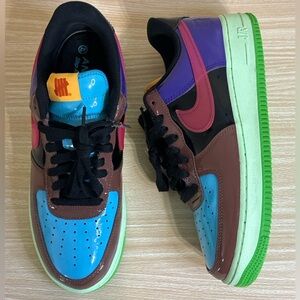 Nike Air Force 1 Low x UNDEFEATED Multi Patent Leather DV5255-200 Size 8 No Box